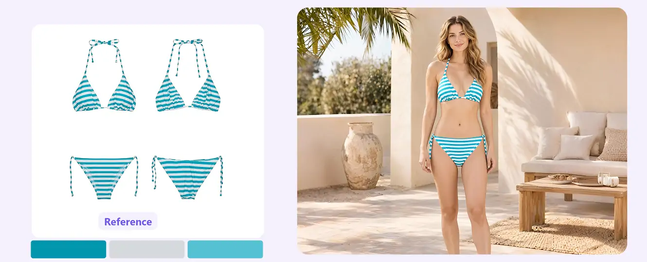 Explora referencias de prendas para un catálogo digital de ropa de baño