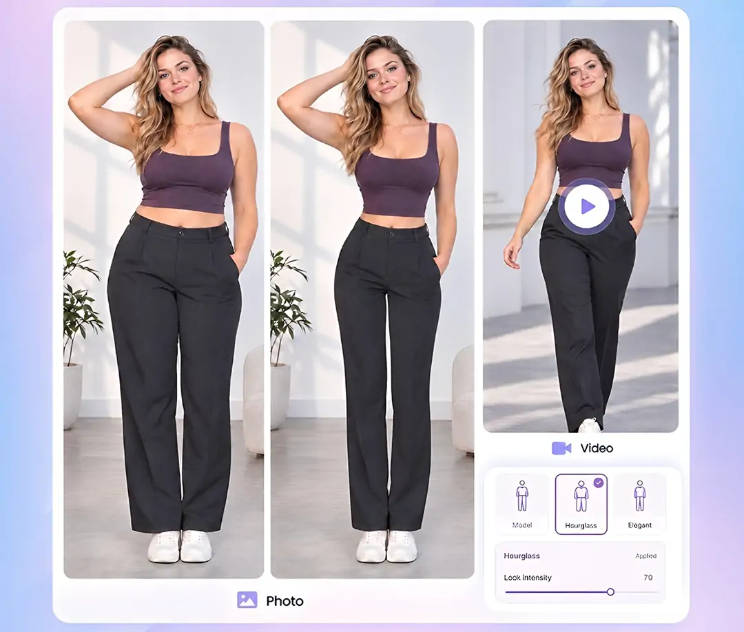 Edita proporciones corporales en fotos y videos con PrettyUp.