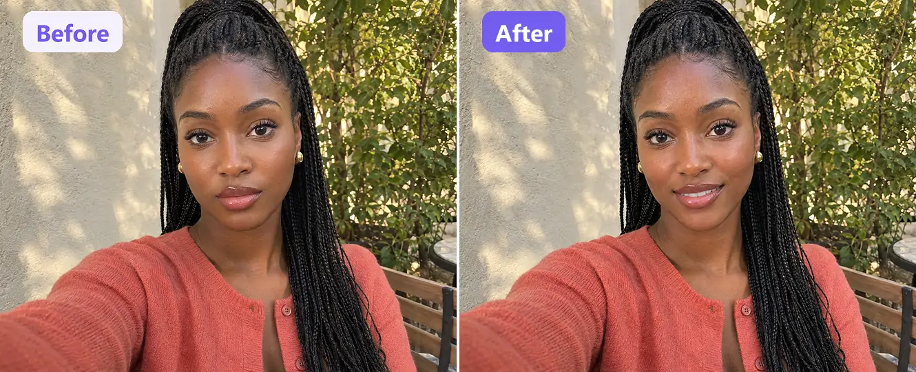 Añade una sonrisa más suave a tu selfie favorita