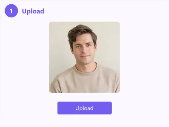 Upload a clear portrait to start editing formal attire